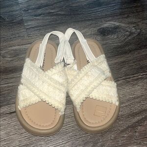 Kids Cream Sandals
